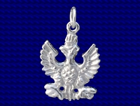 Sterling Silver Polish Eagle Charm